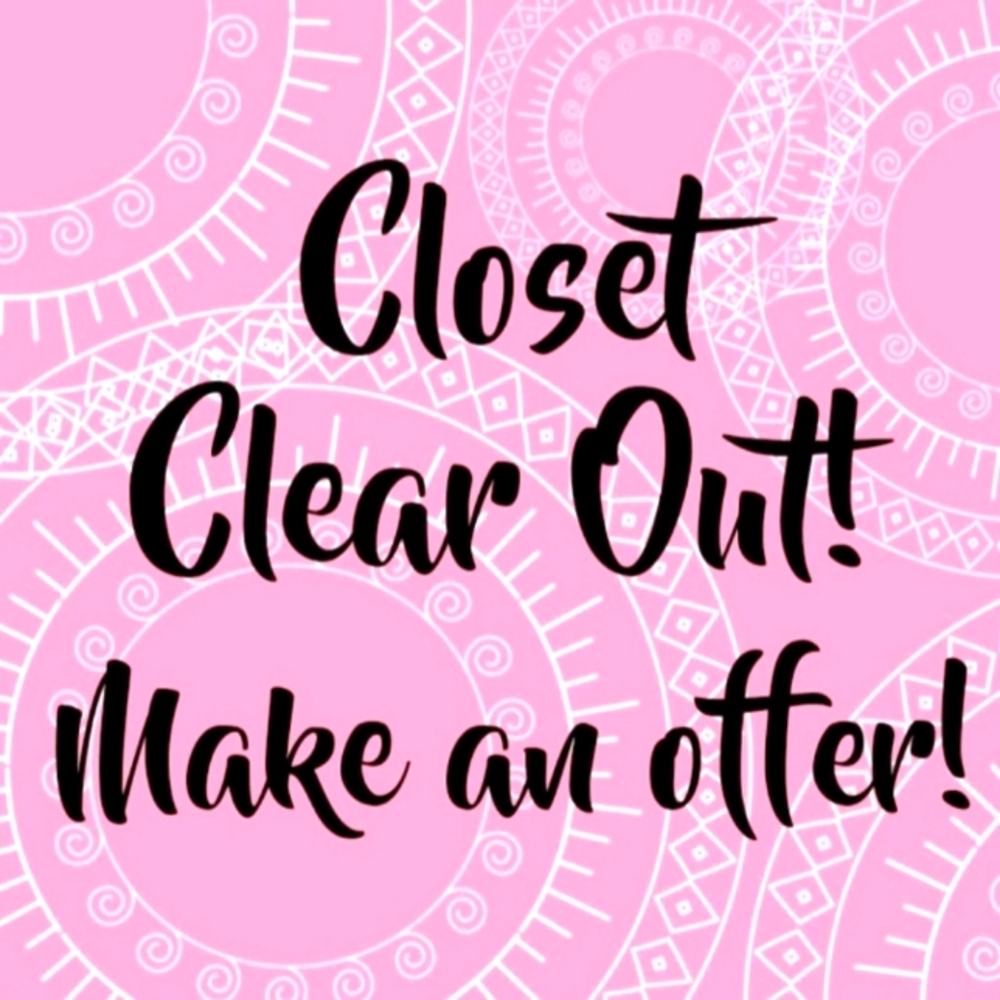 Closet clear out sale